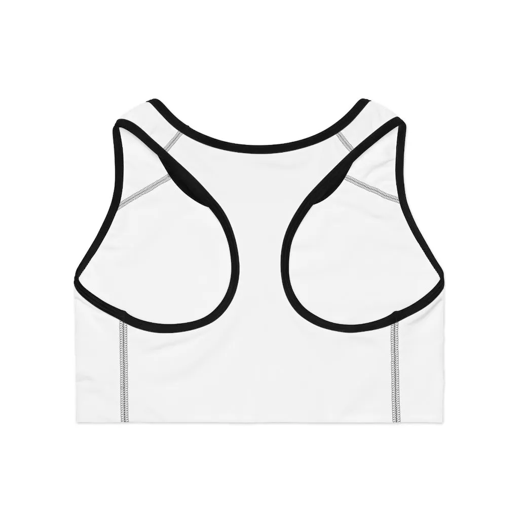 Yellow Flowers Sports Bra (AOP)